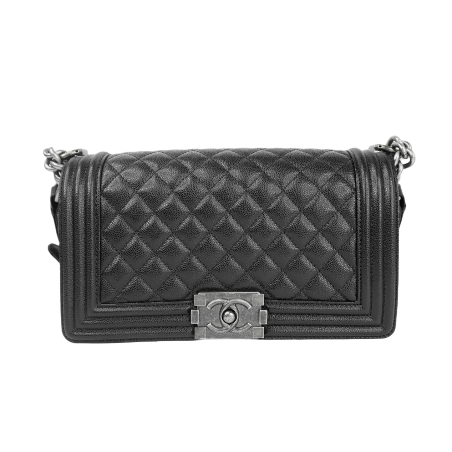 Chanel Boy 10" Black BHW Caviar