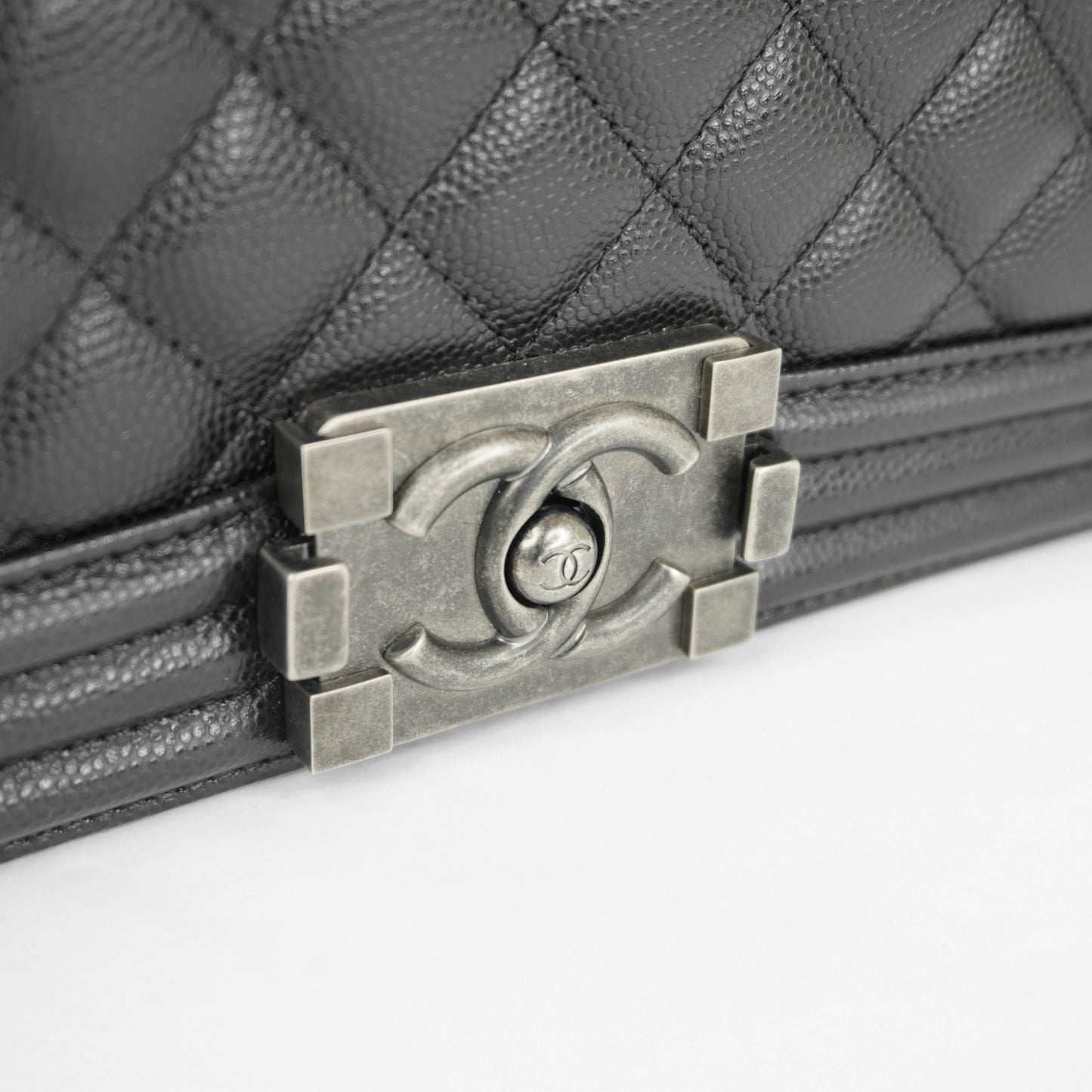 Chanel Boy 10" Black BHW Caviar