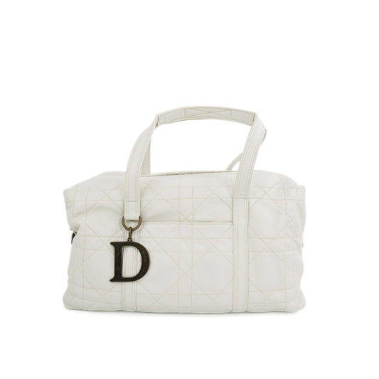 Christian Dior Handbag Cannage White