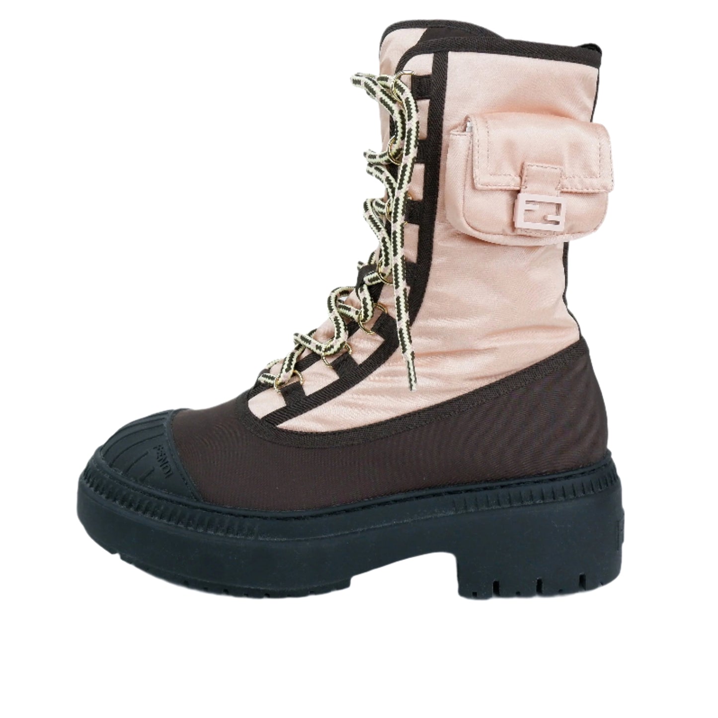 Fendi Boots Baby Pink Brown 38