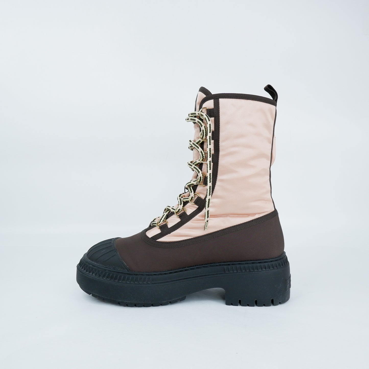 Fendi Boots Baby Pink Brown 38