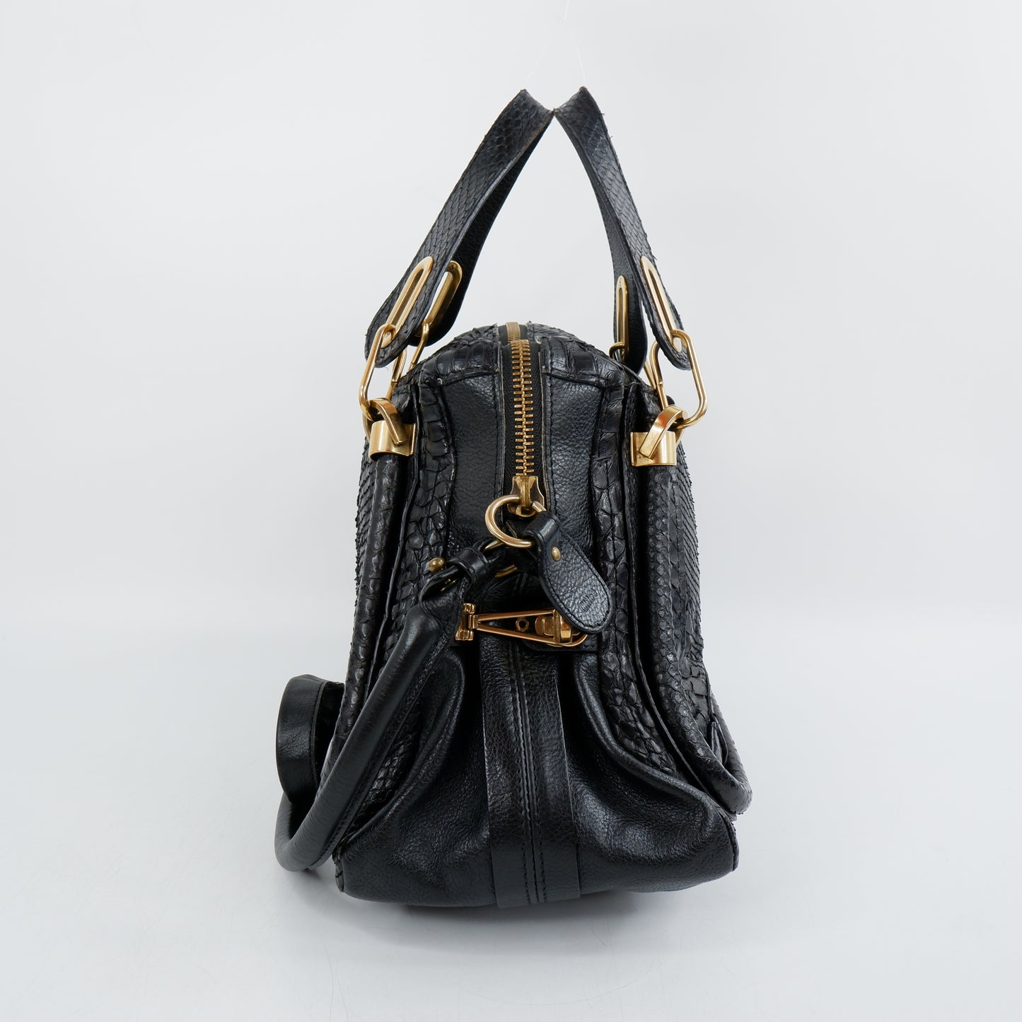 Chloe Paraty Python Medium Black