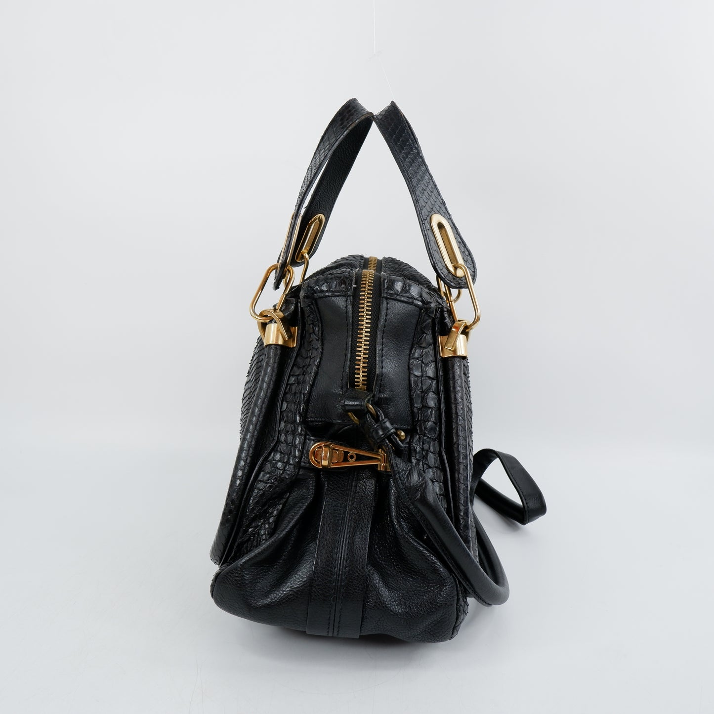 Chloe Paraty Python Medium Black