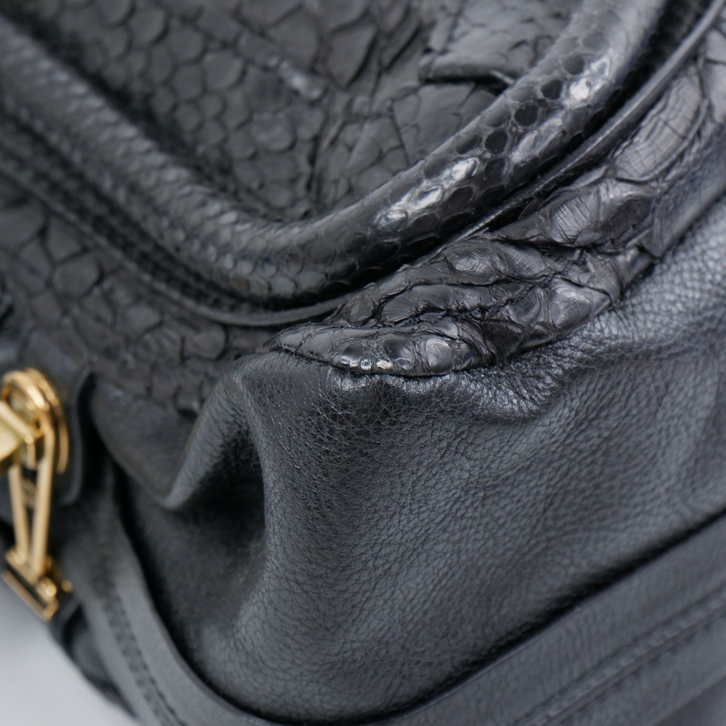 Chloe Paraty Python Medium Black