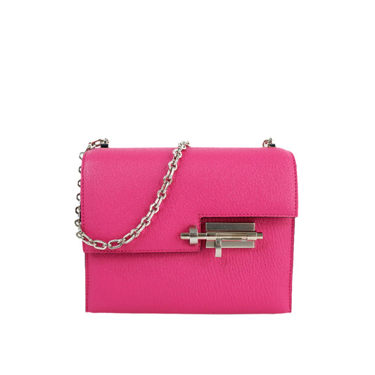 Hermes Verrou Mini Rose Shocking PHW