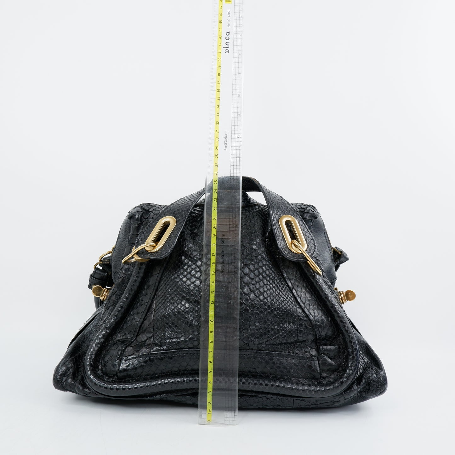 Chloe Paraty Python Medium Black