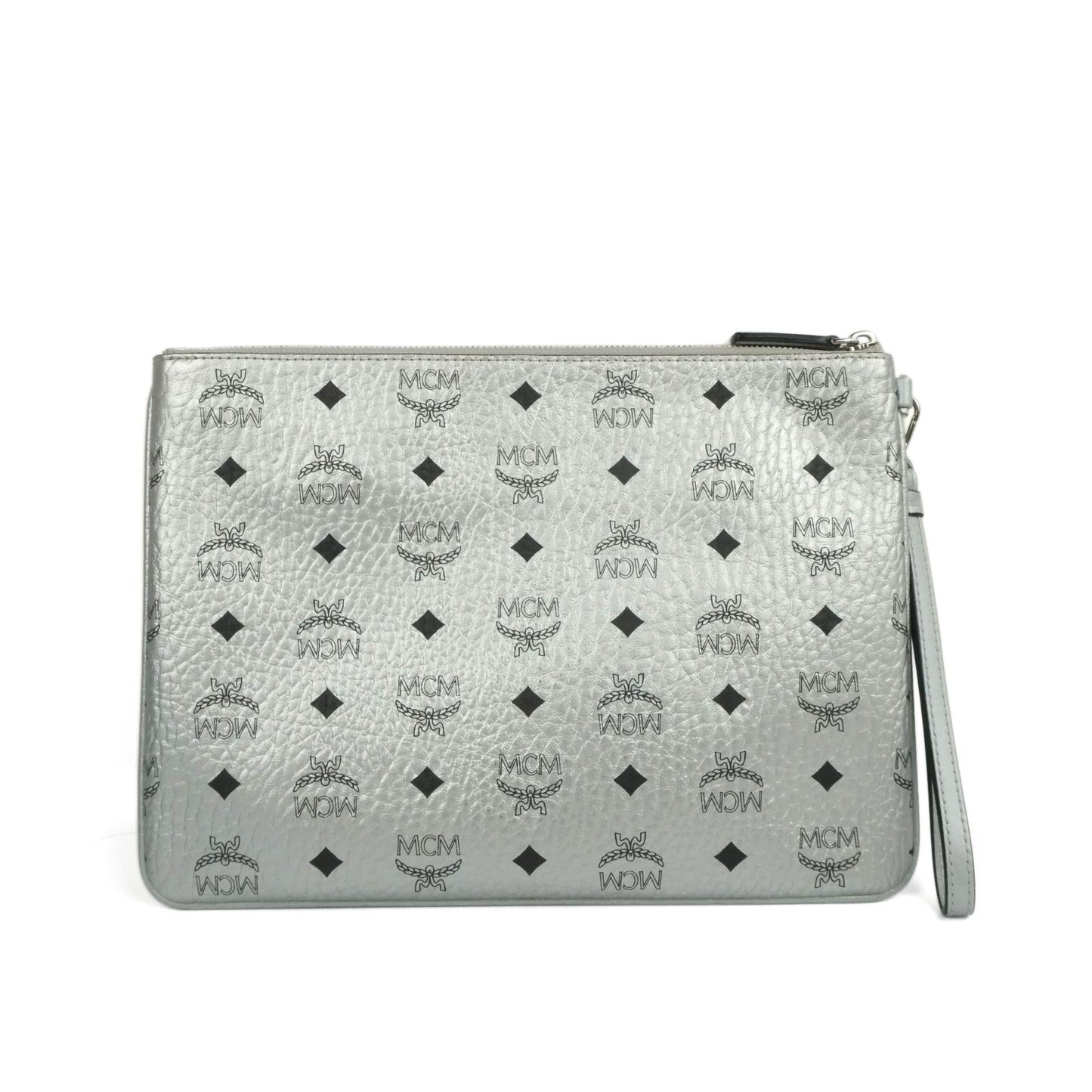 MCM Clutch Silver