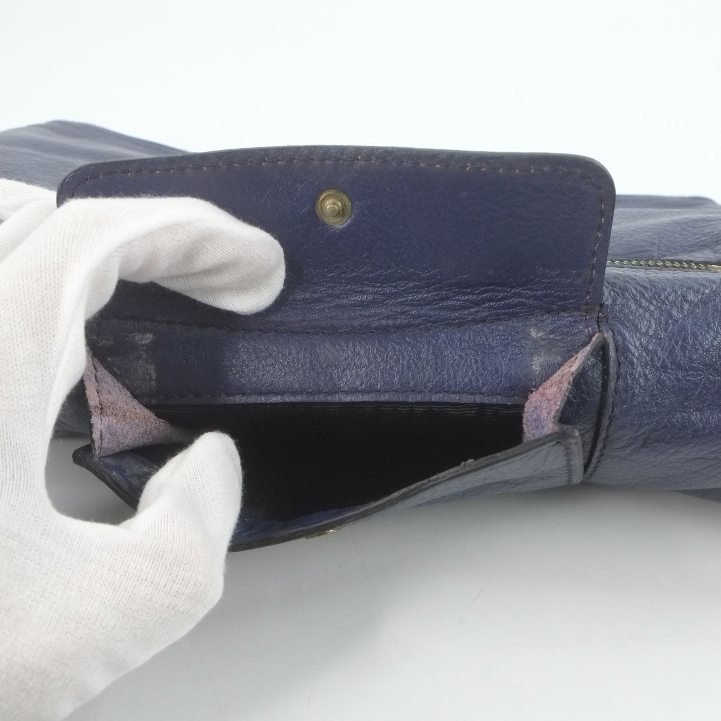 Mulberry Clutch Fold Navy