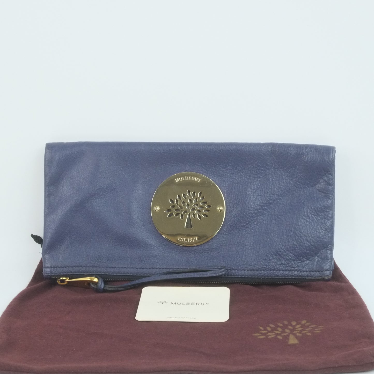 Mulberry Clutch Fold Navy