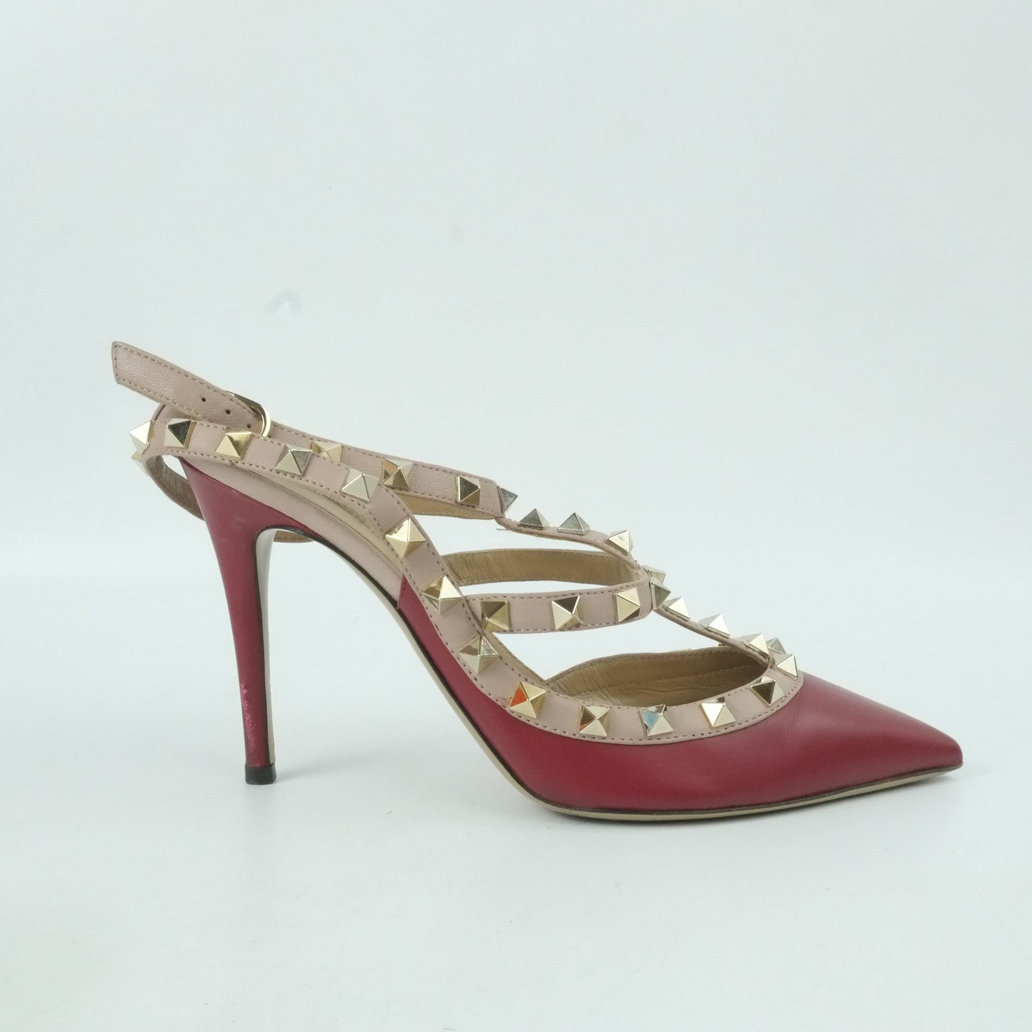 Valentino Heels Rockstud Red 36.5