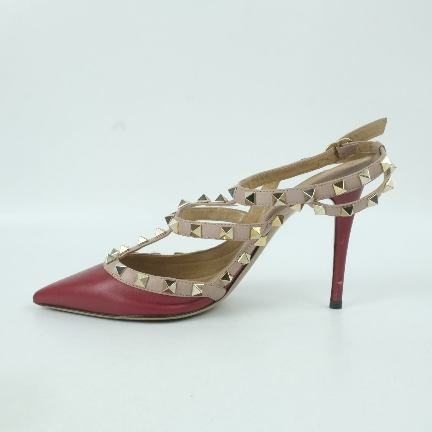 Valentino Heels Rockstud Red 36.5