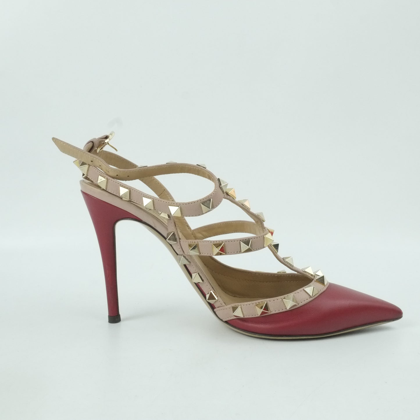 Valentino Heels Rockstud Red 36.5