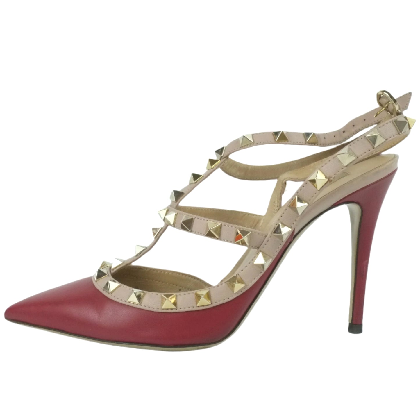 Valentino Heels Rockstud Red 36.5