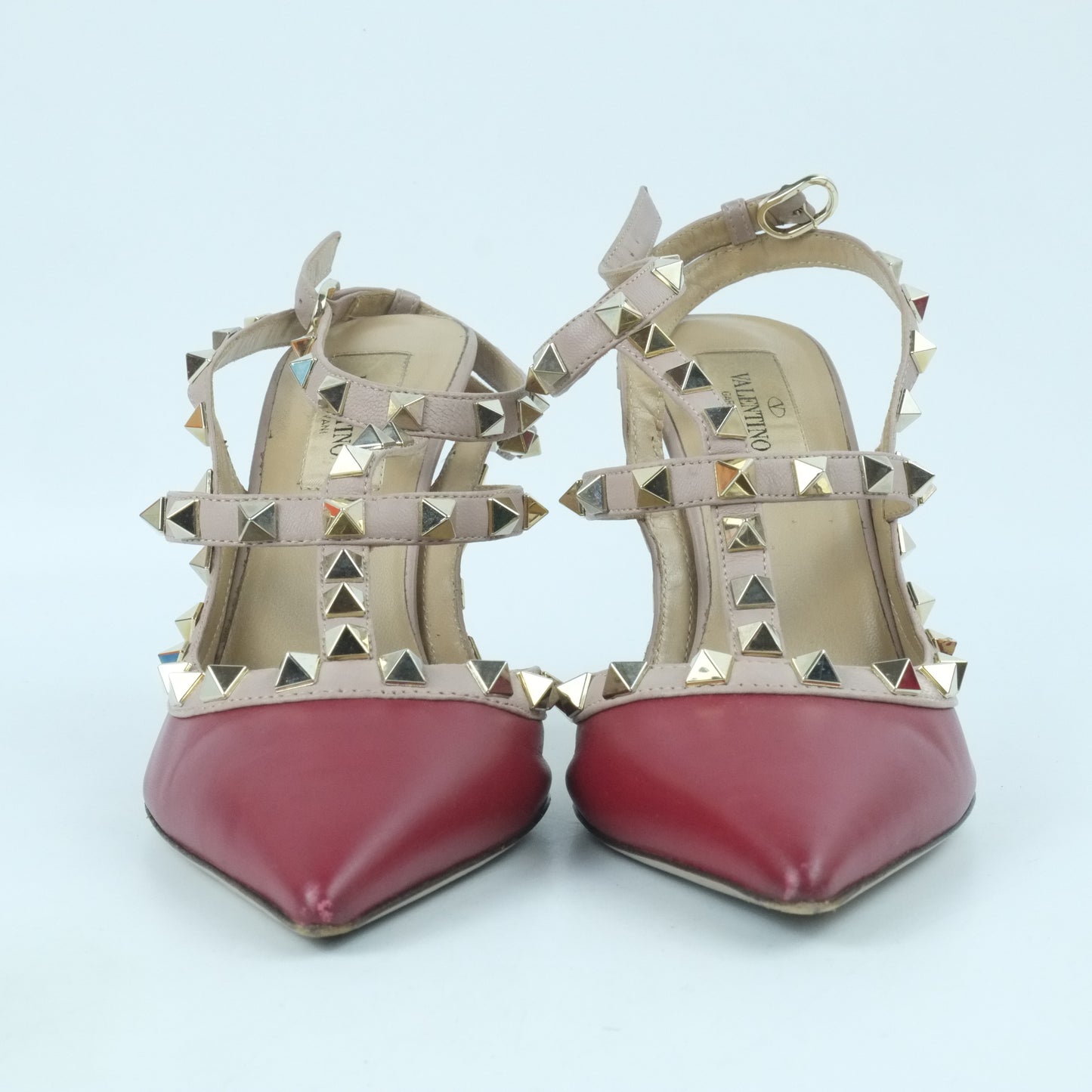 Valentino Heels Rockstud Red 36.5