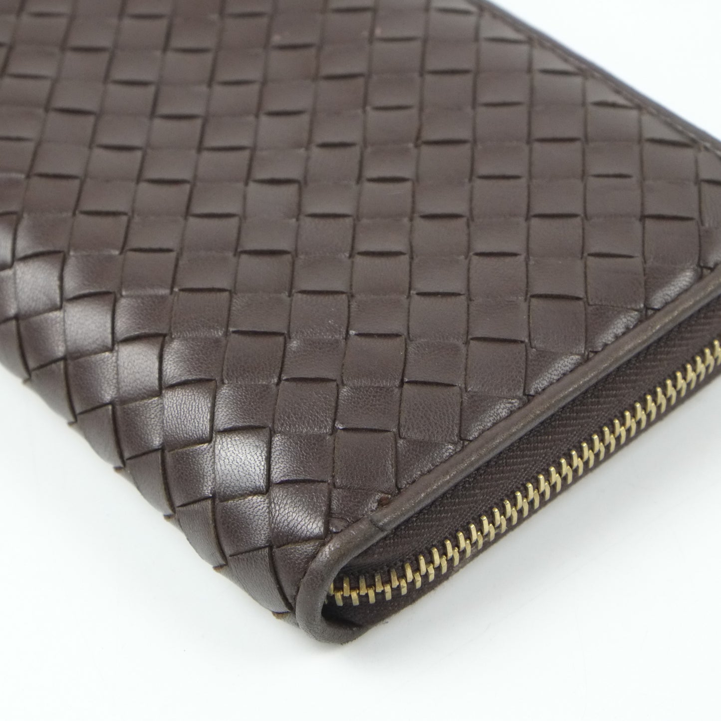 Bottega Veneta Long Wallet Dark Brown