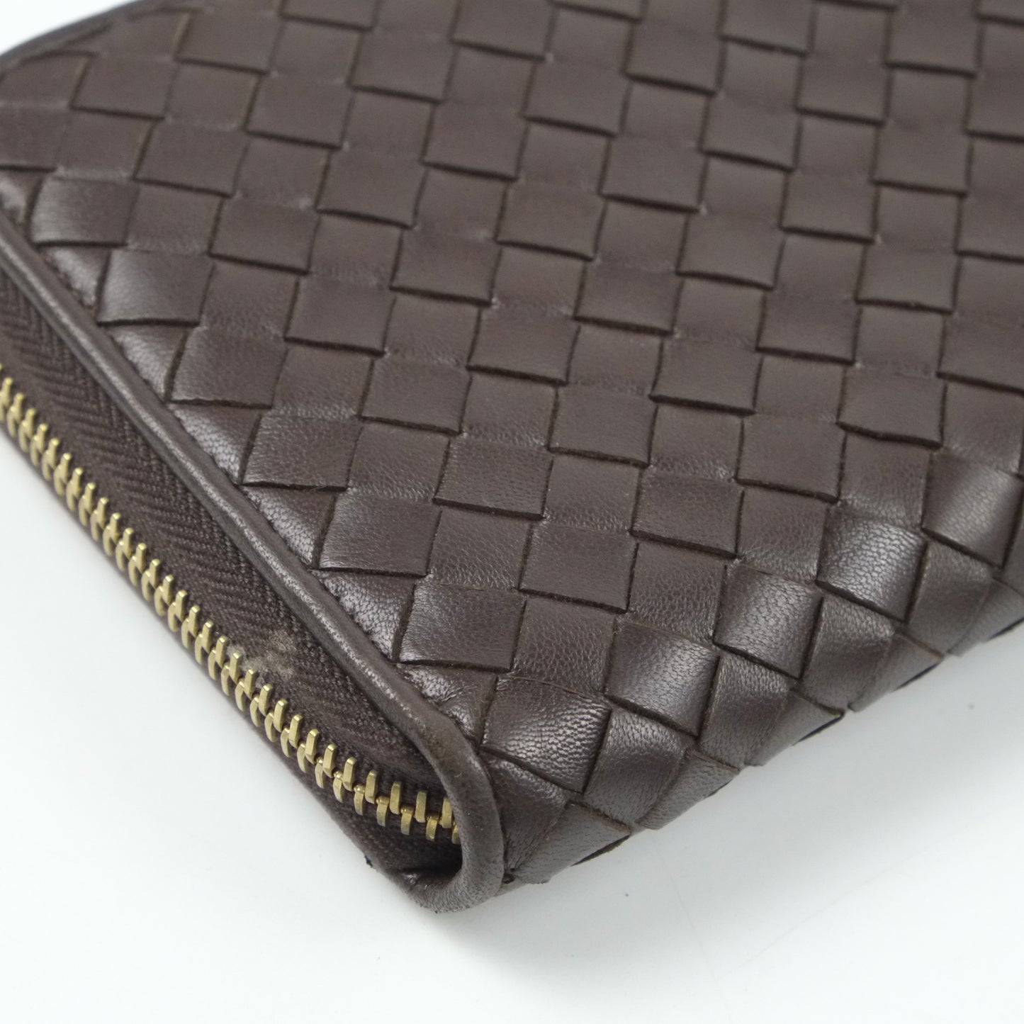 Bottega Veneta Long Wallet Dark Brown