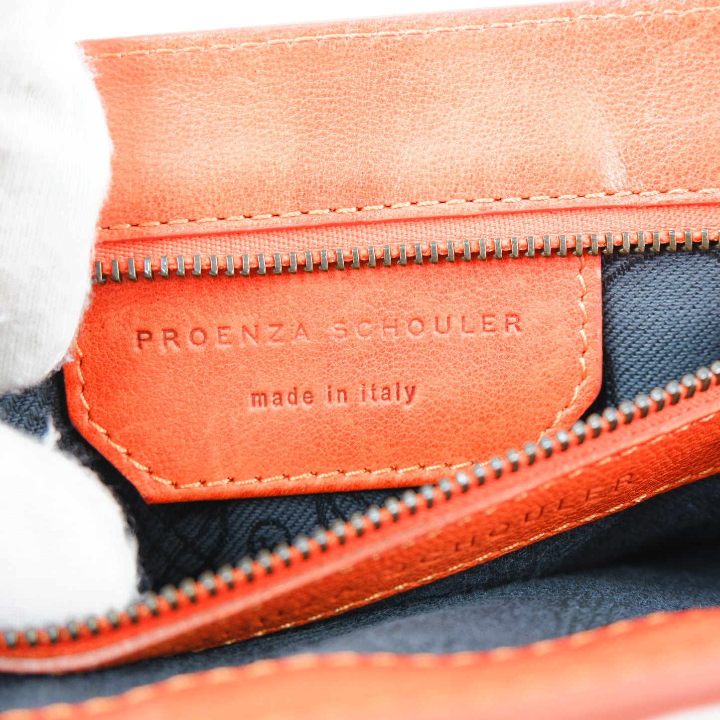 Proenza Schouler PS1 Clutch Orange