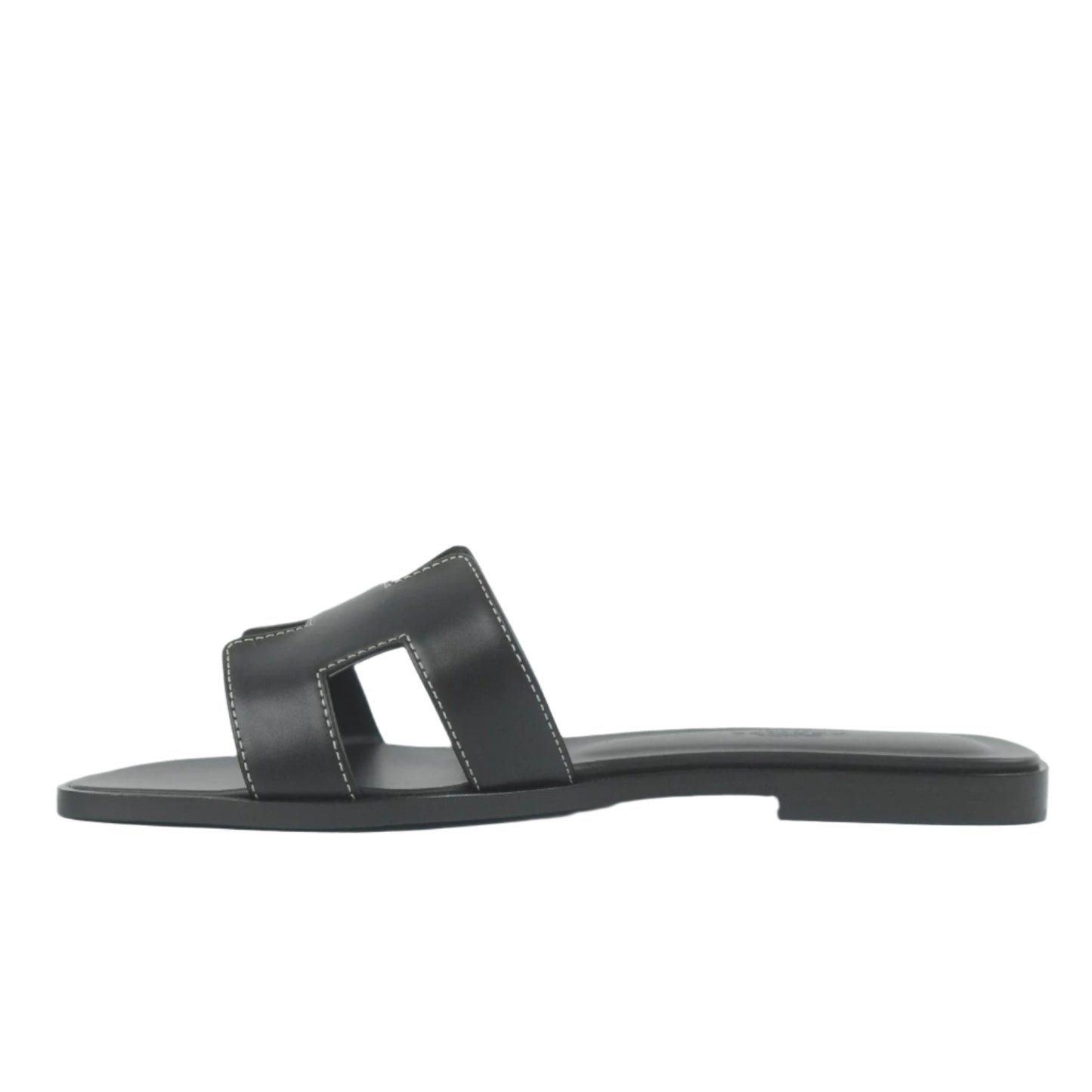 Hermes Oran Sandals Black 37