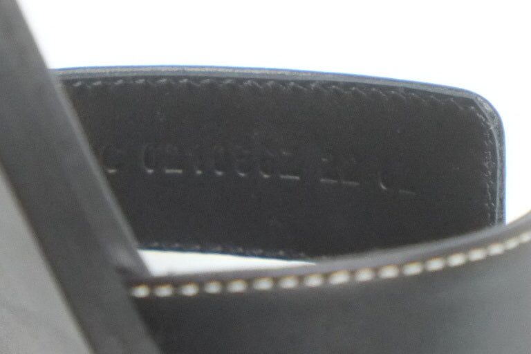 Hermes Oran Sandals Black 37