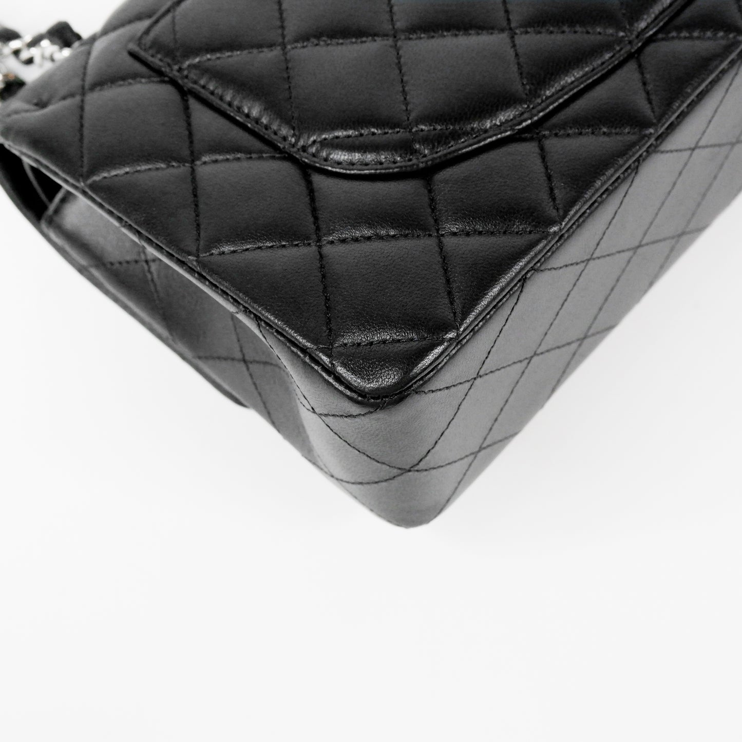 Chanel Classic 9" Black SHW Lambskin