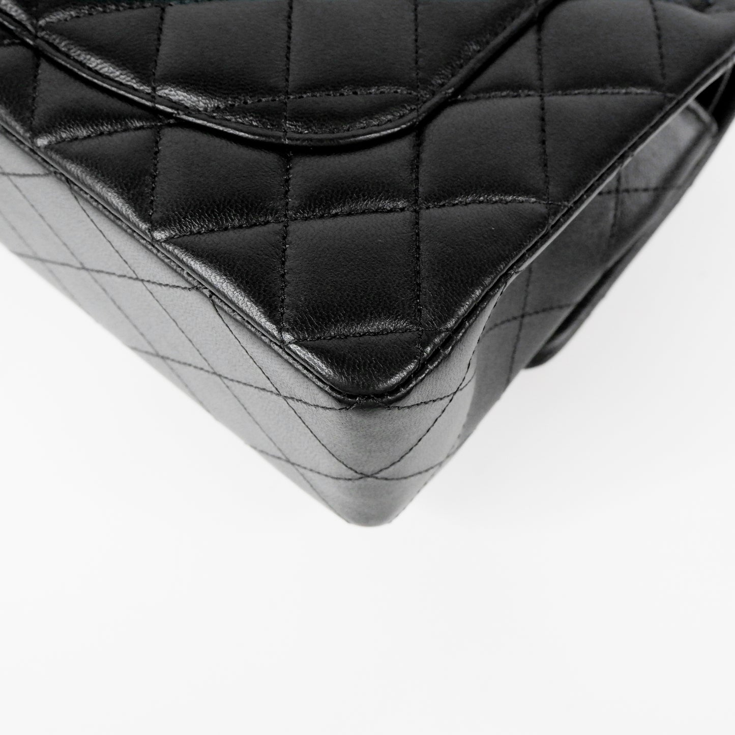 Chanel Classic 9" Black SHW Lambskin