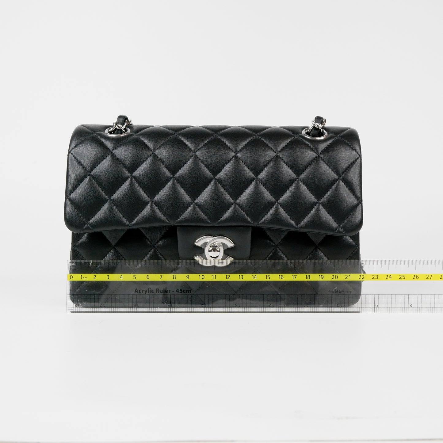 Chanel Classic 9" Black SHW Lambskin