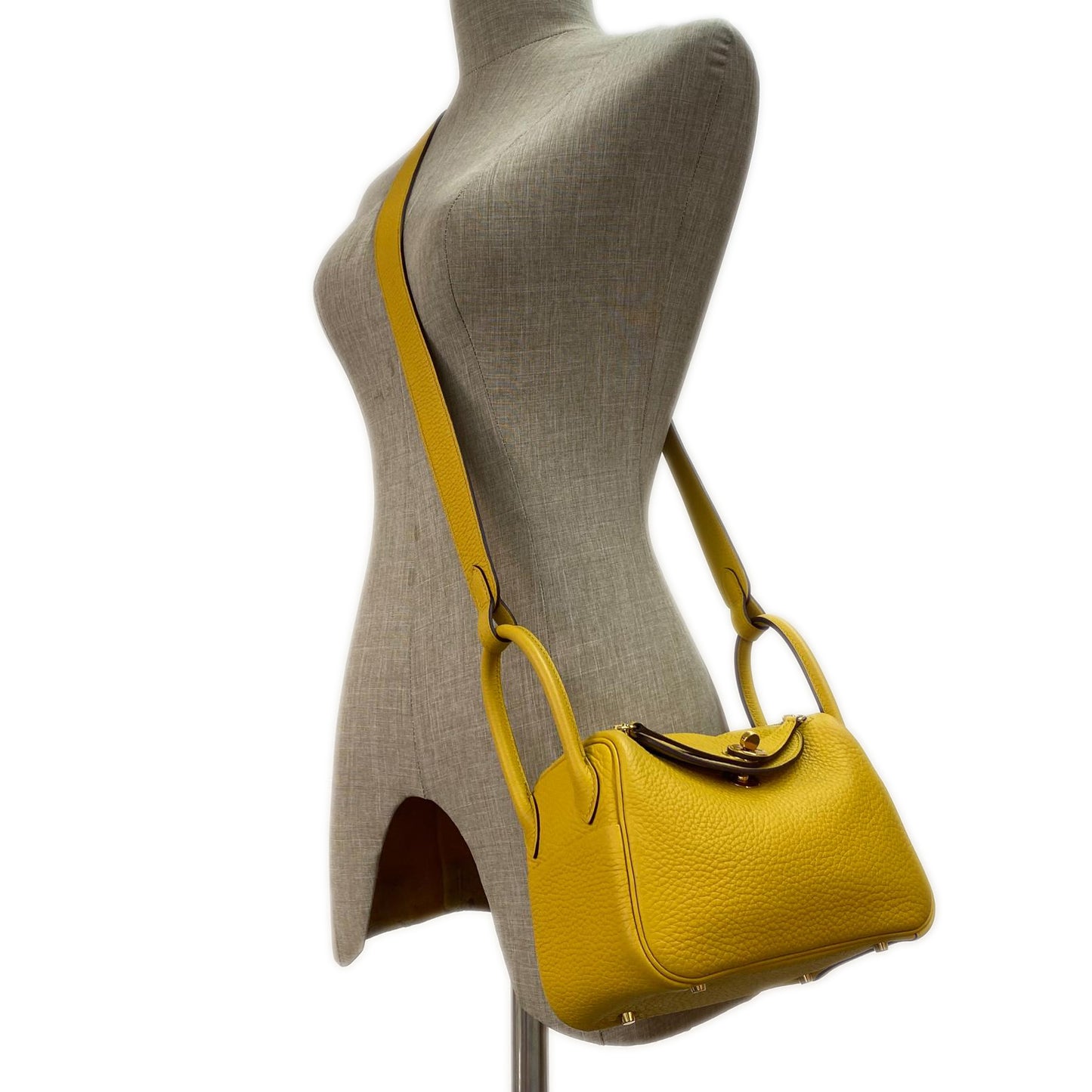 Hermes Lindy Mini Jaune Amber GHW