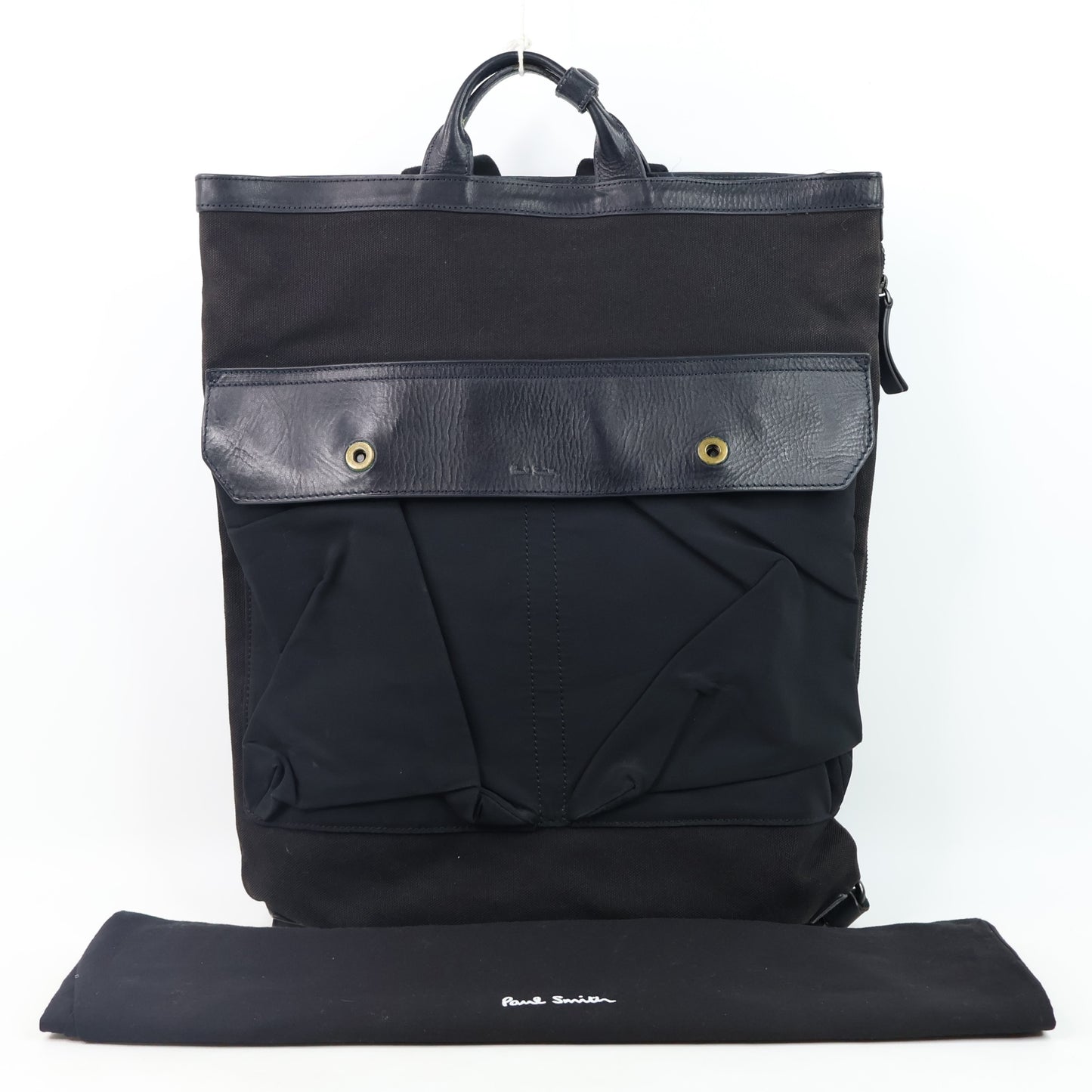 Paul Smith Tote Backpack Canvas Black