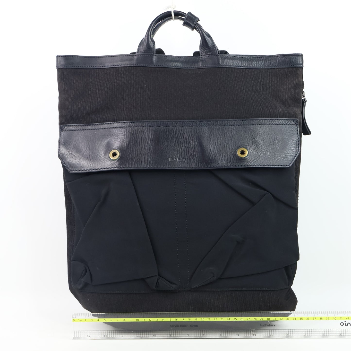 Paul Smith Tote Backpack Canvas Black