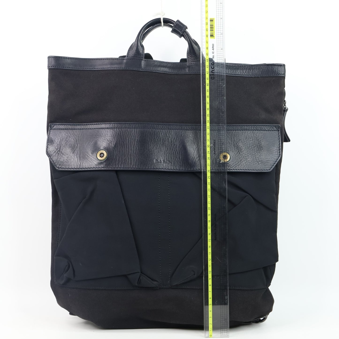 Paul Smith Tote Backpack Canvas Black