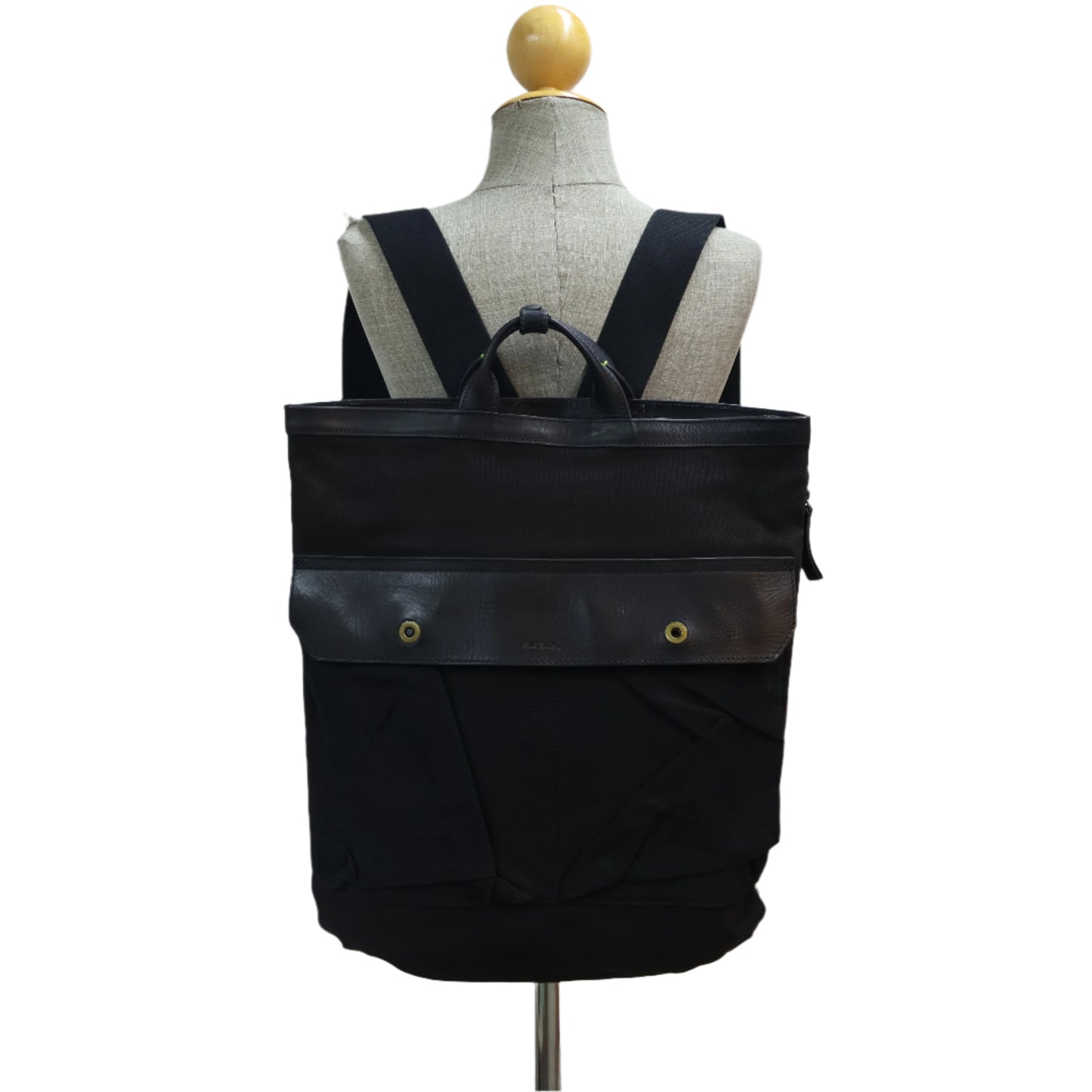 Paul Smith Tote Backpack Canvas Black