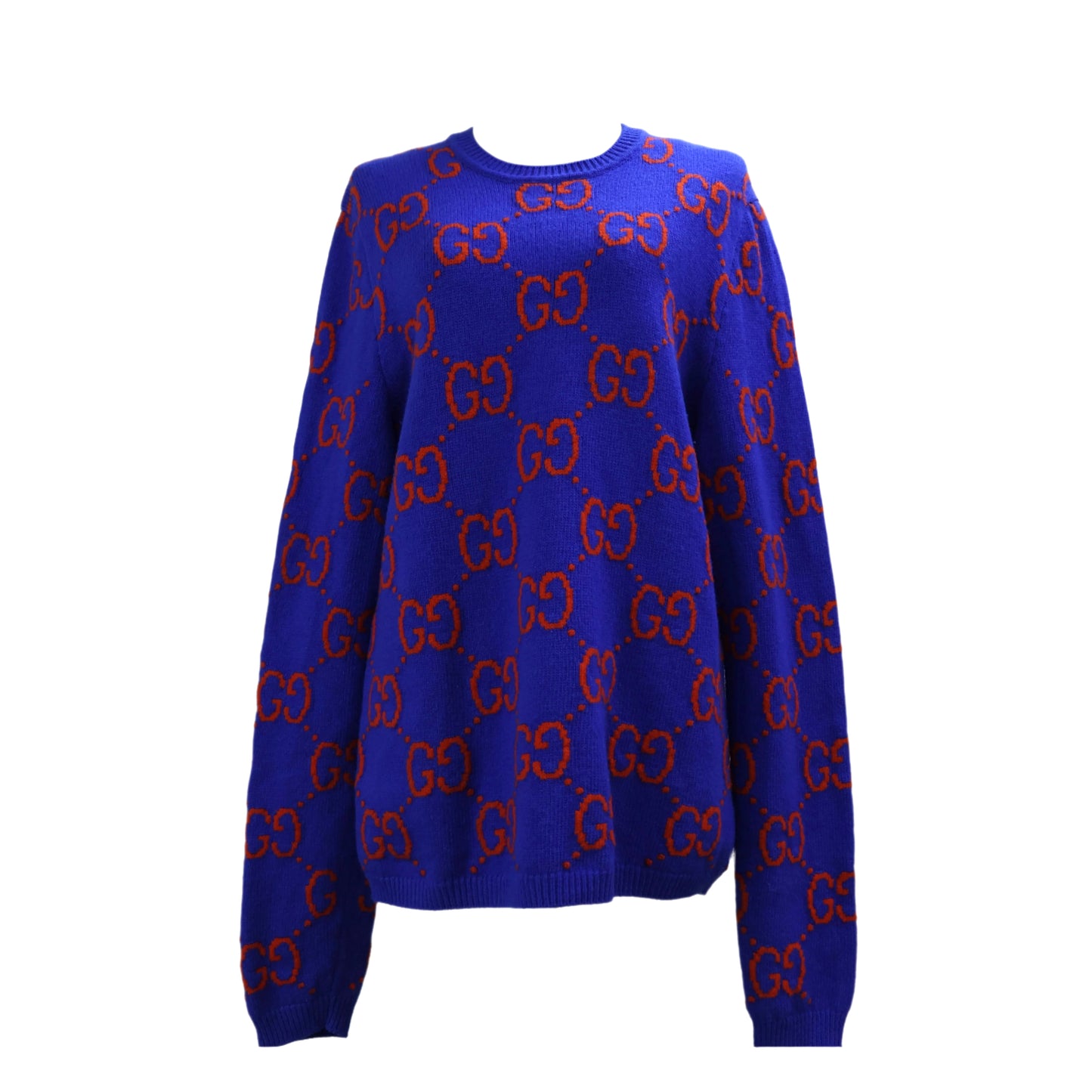 Gucci Sweater Blue GG Orange