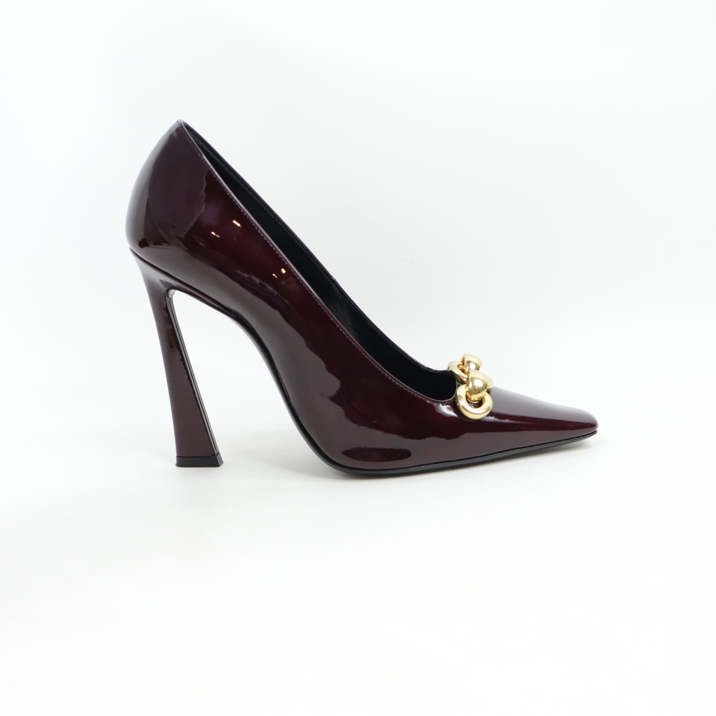 Saint Laurent Pumps Burgundy Patent 36