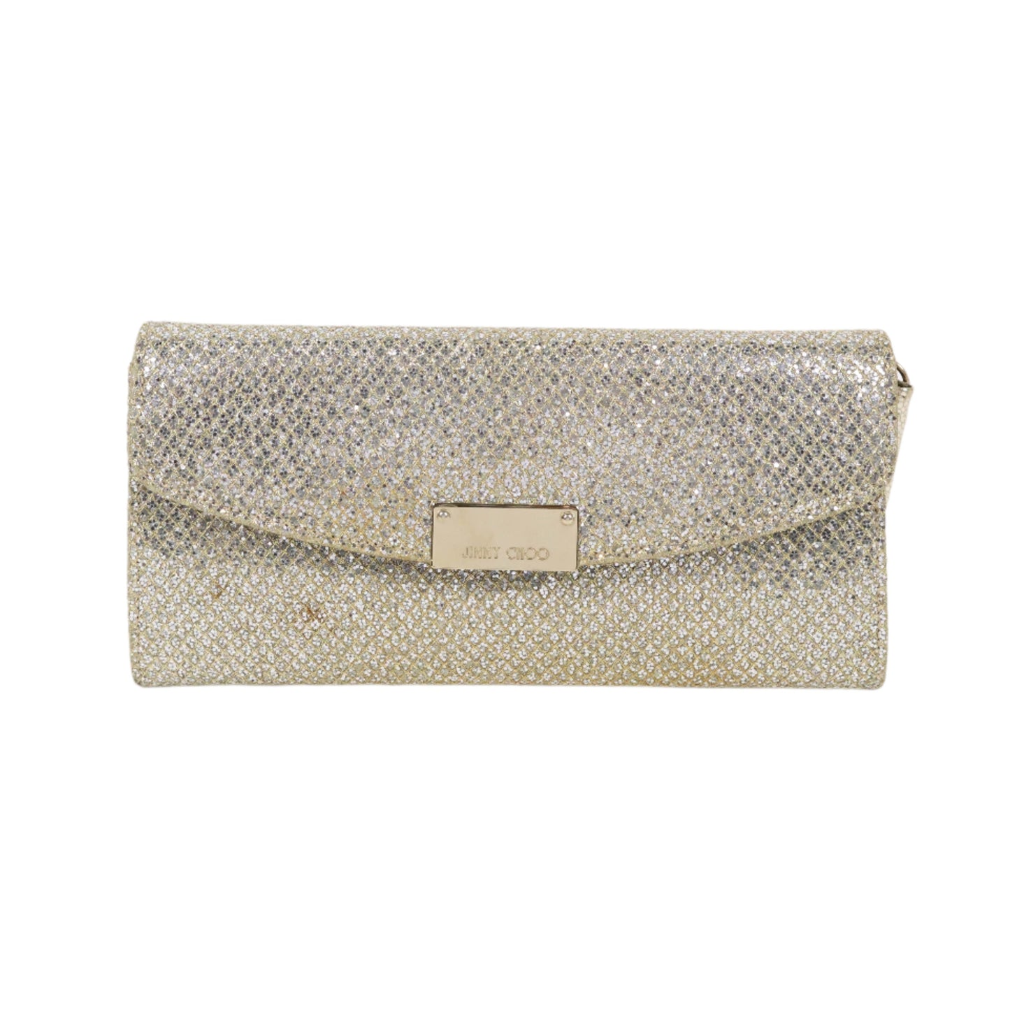 Jimmy Choo Clutch Glitter Gold