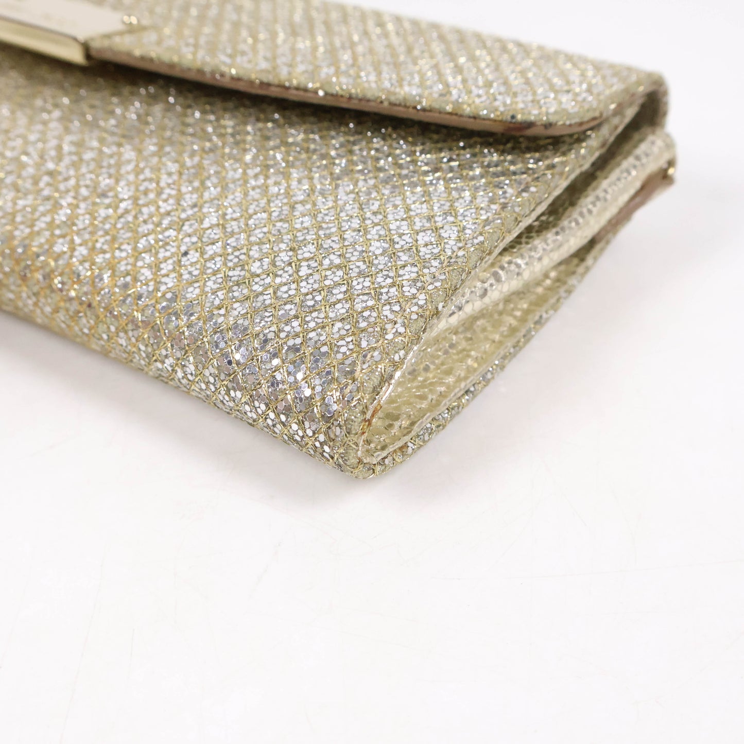 Jimmy Choo Clutch Glitter Gold