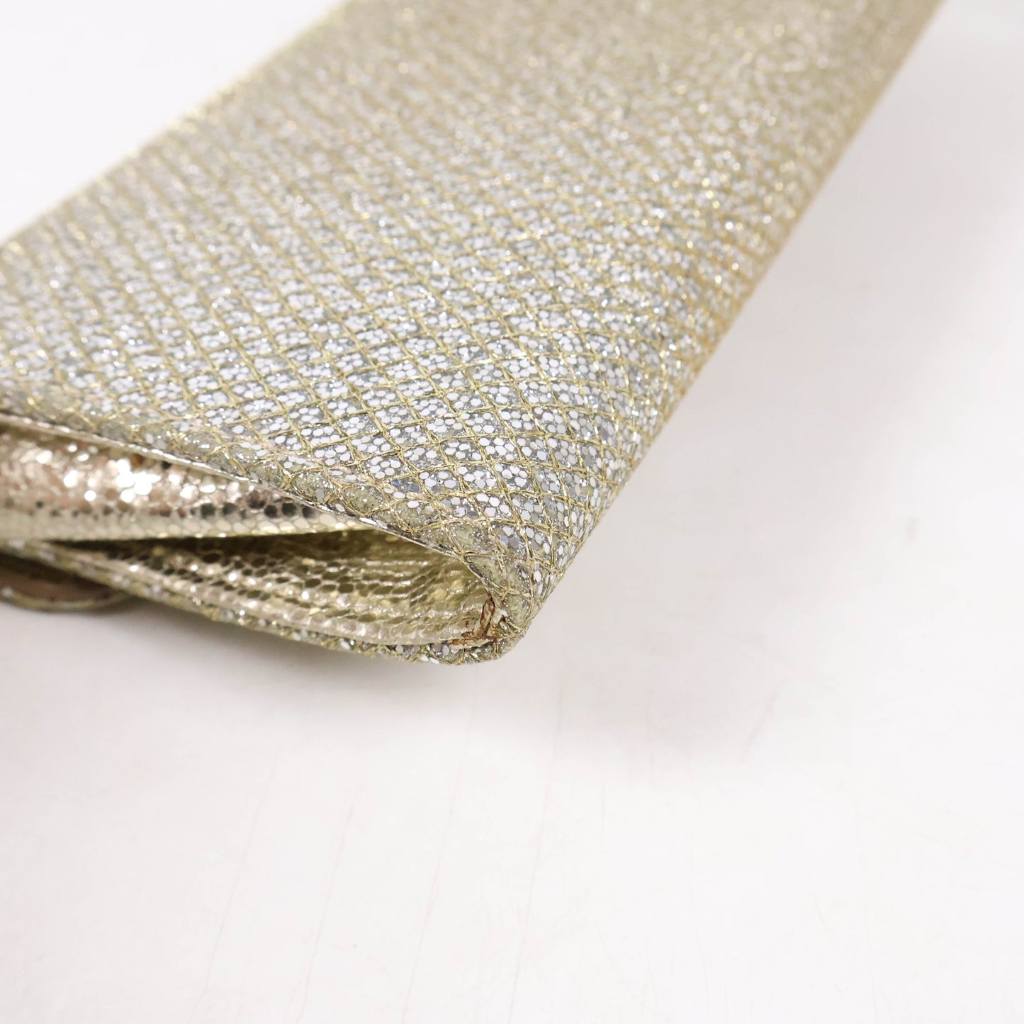 Jimmy Choo Clutch Glitter Gold