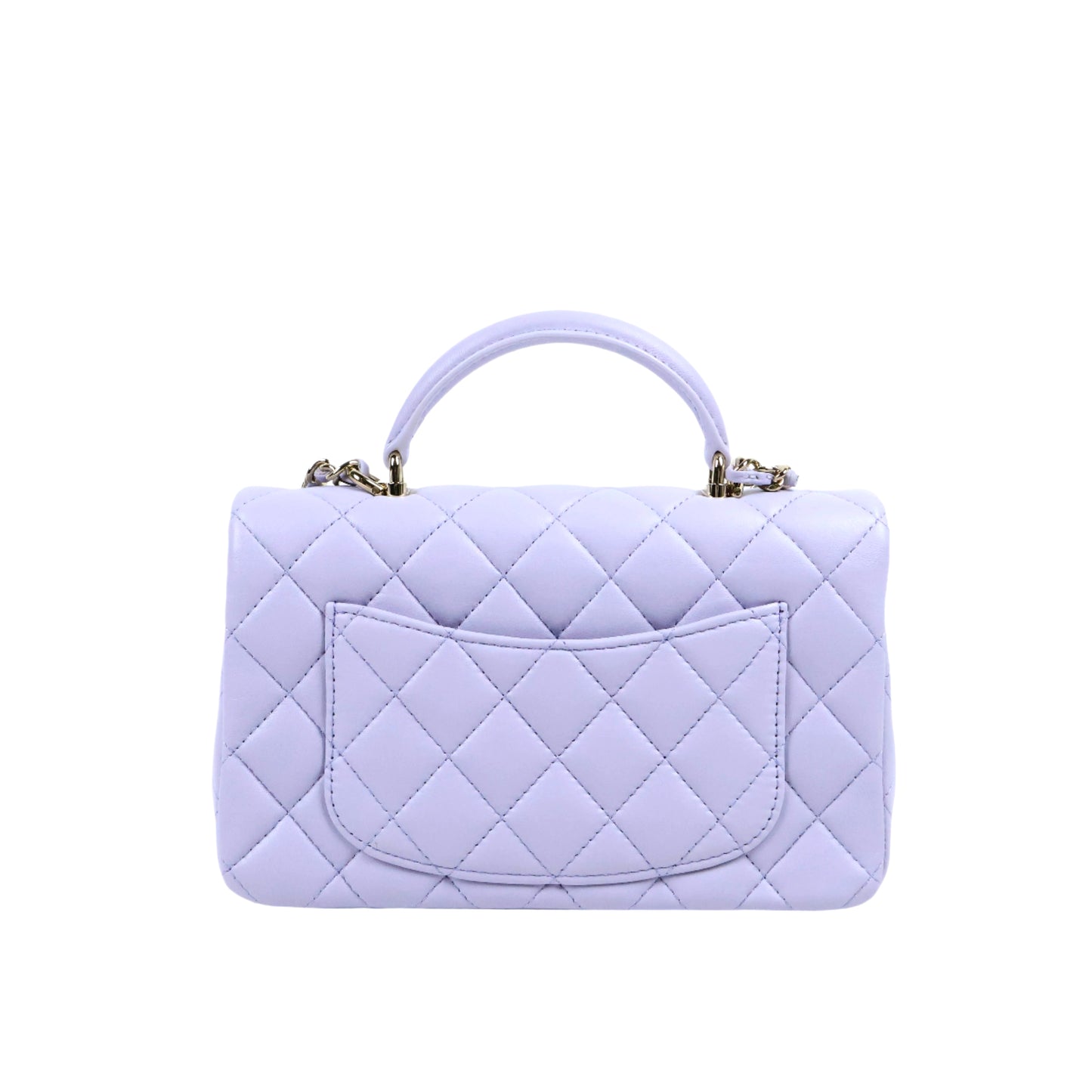 Chanel Classic 8" Top Handle Lilac