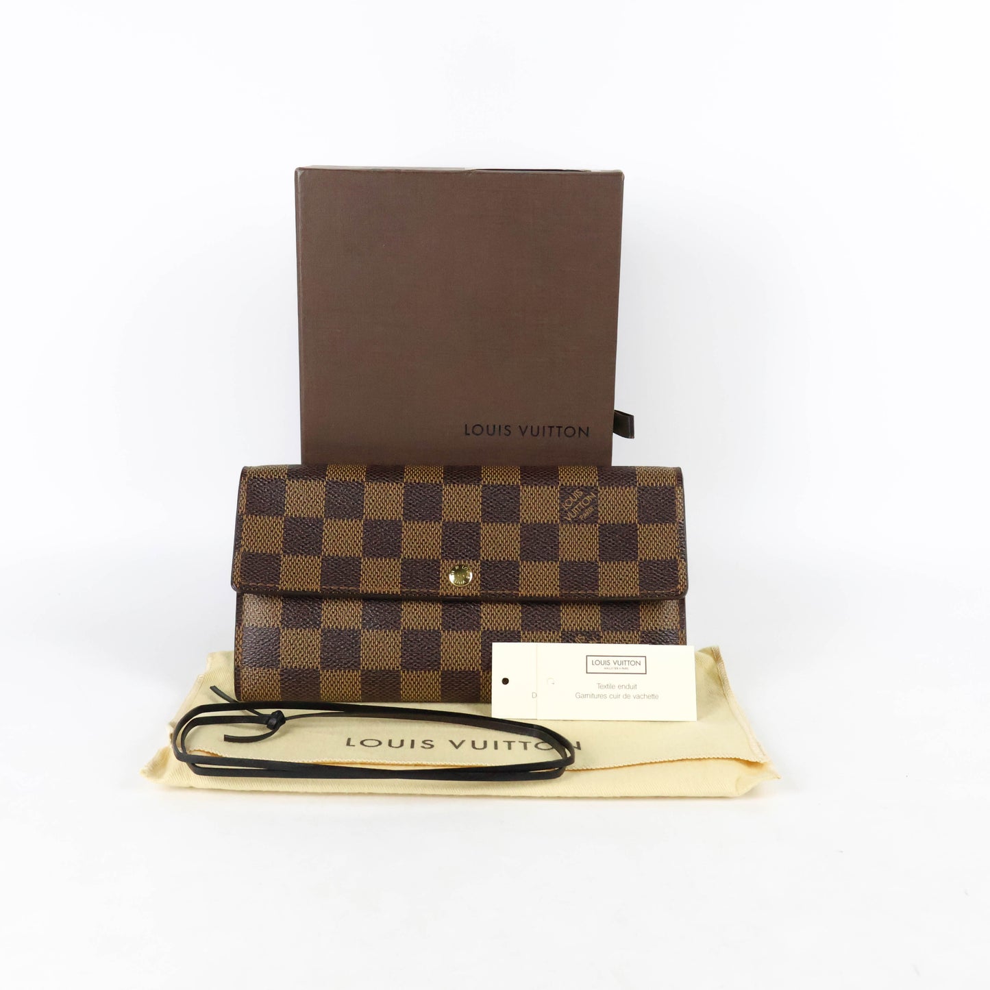 Louis Vuitton Damier Ebene Sarah Wallet