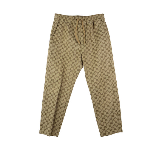 Gucci Pants Canvas GG Brown