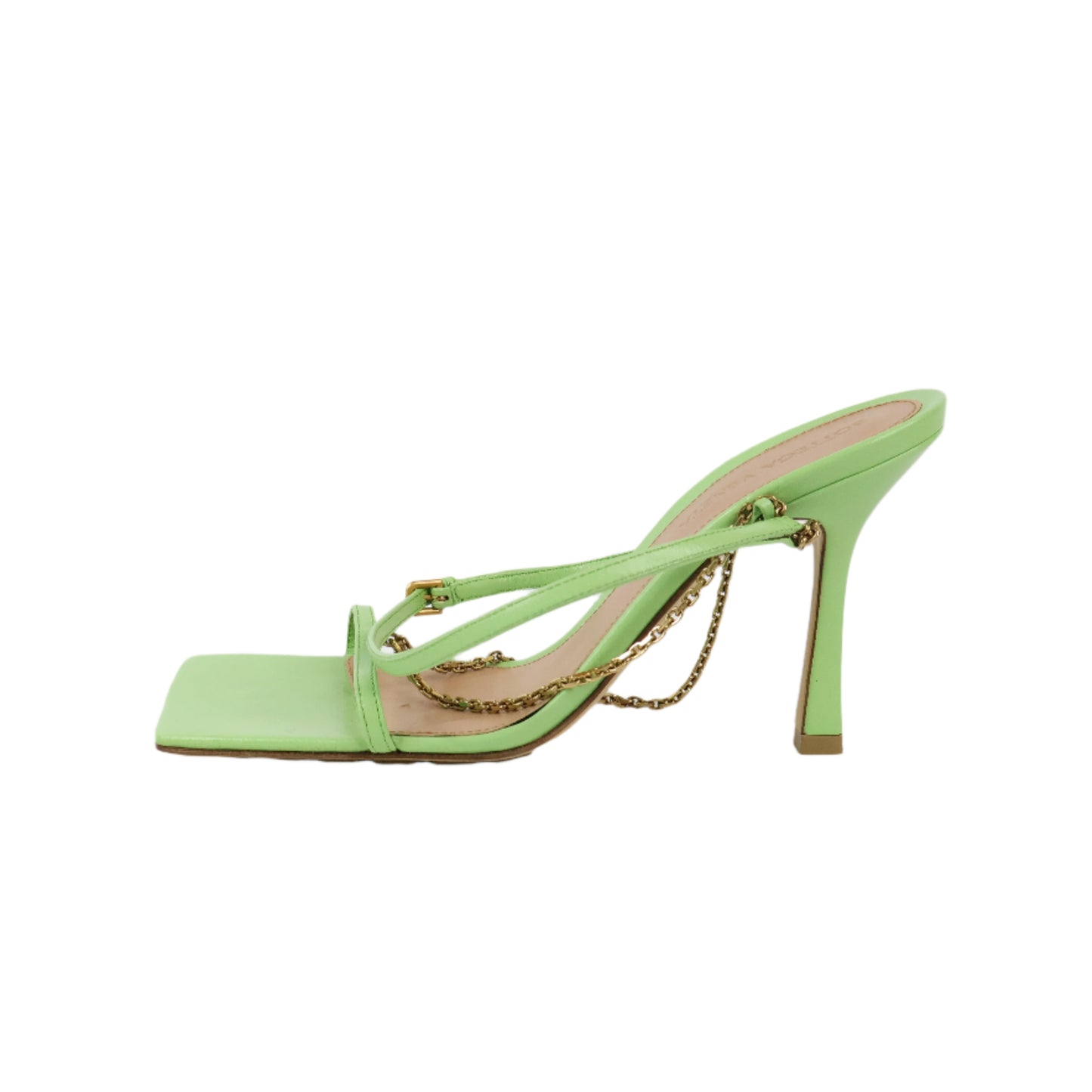 Bottega Veneta Heels Pistachio Stretch Chain Strap 37