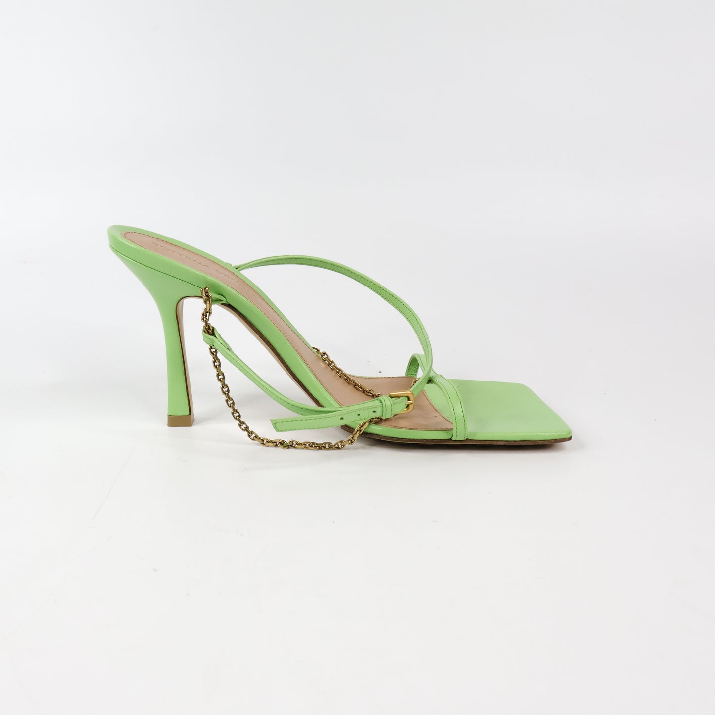 Bottega Veneta Heels Pistachio Stretch Chain Strap 37