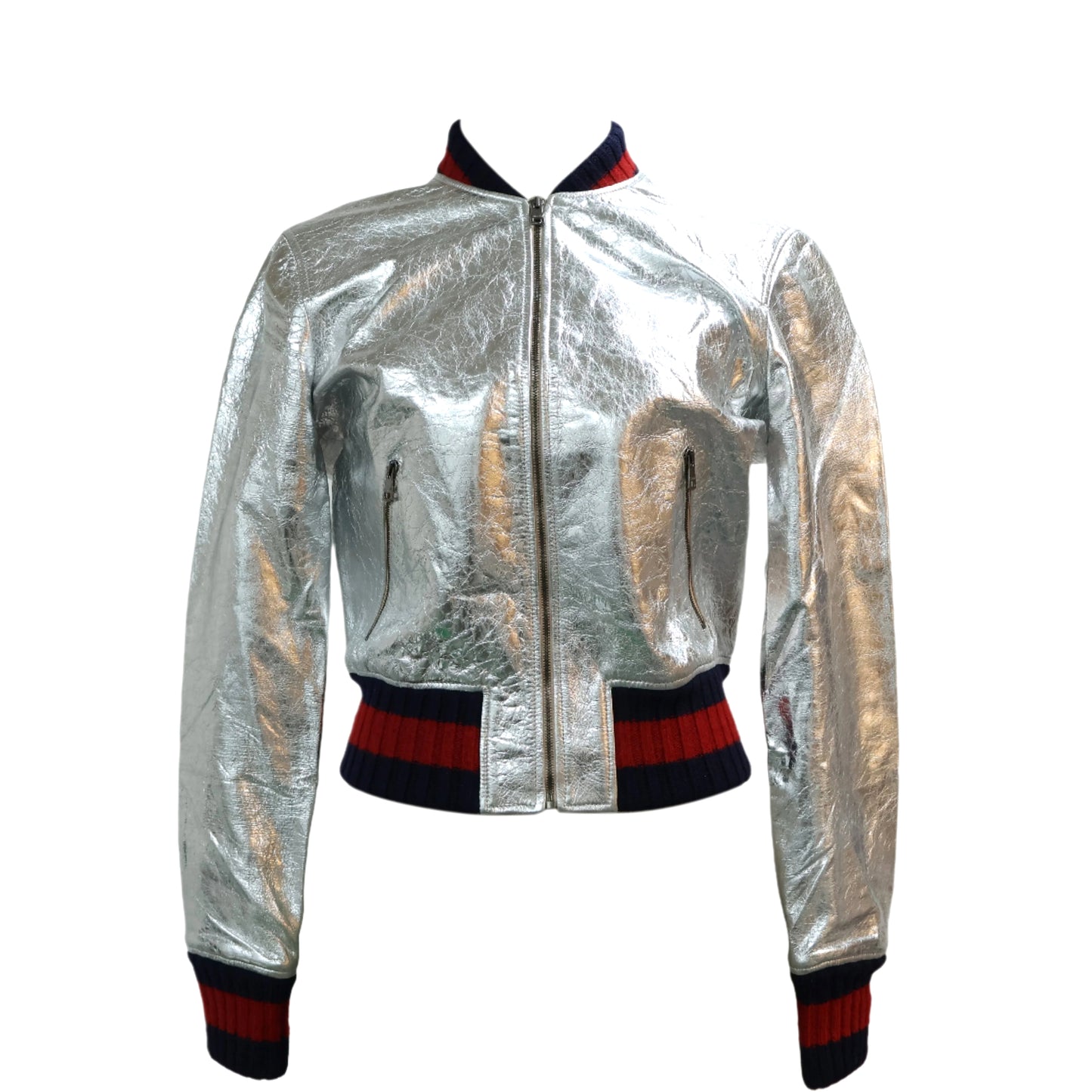 Gucci Jacket Metallic Silver