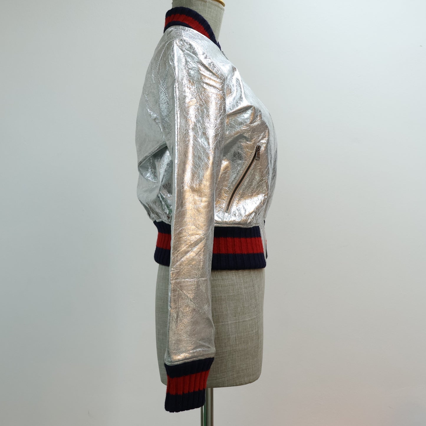 Gucci Jacket Metallic Silver