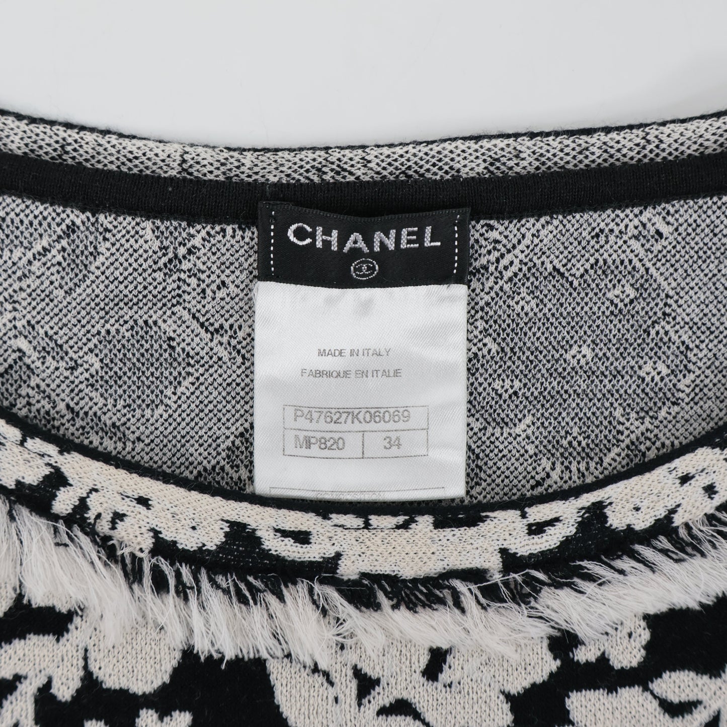 Chanel Top Black Camellia