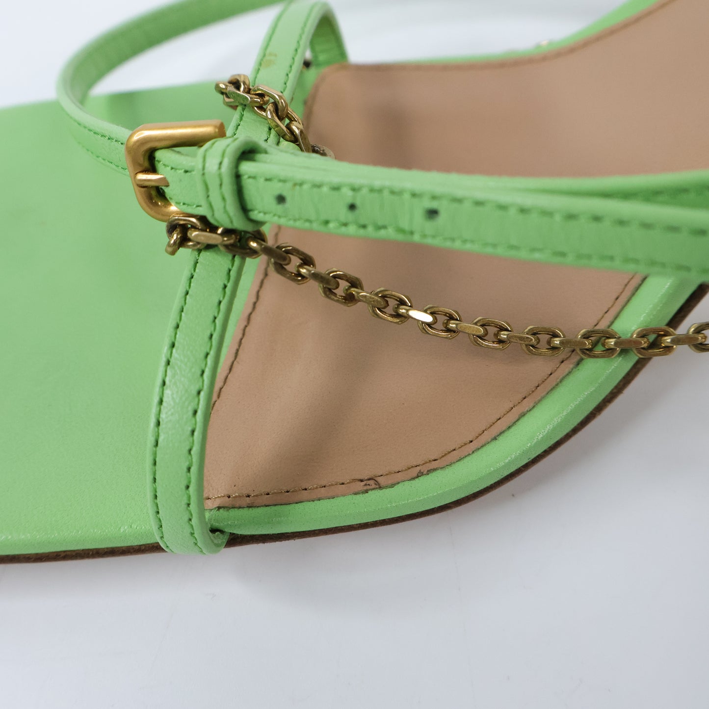 Bottega Veneta Heels Pistachio Stretch Chain Strap 37