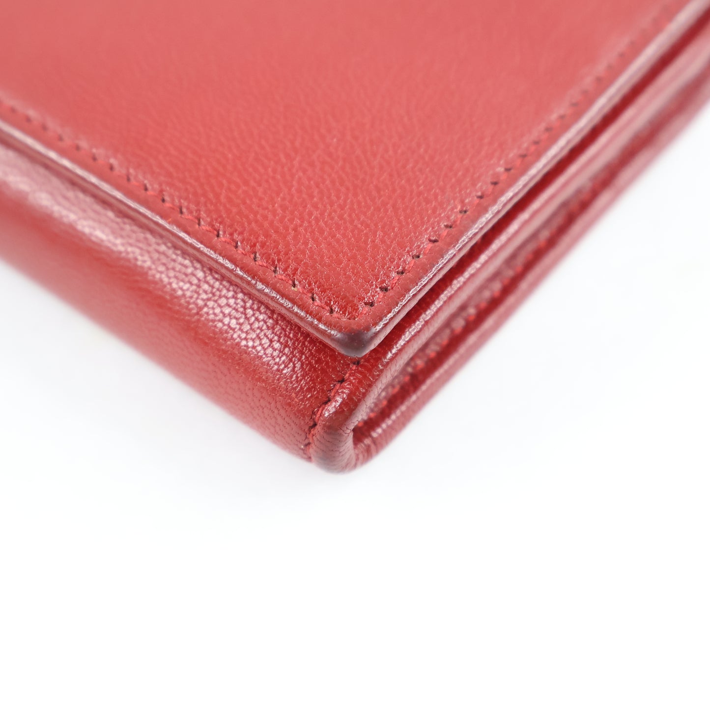 Saint Laurent Long Wallet Red