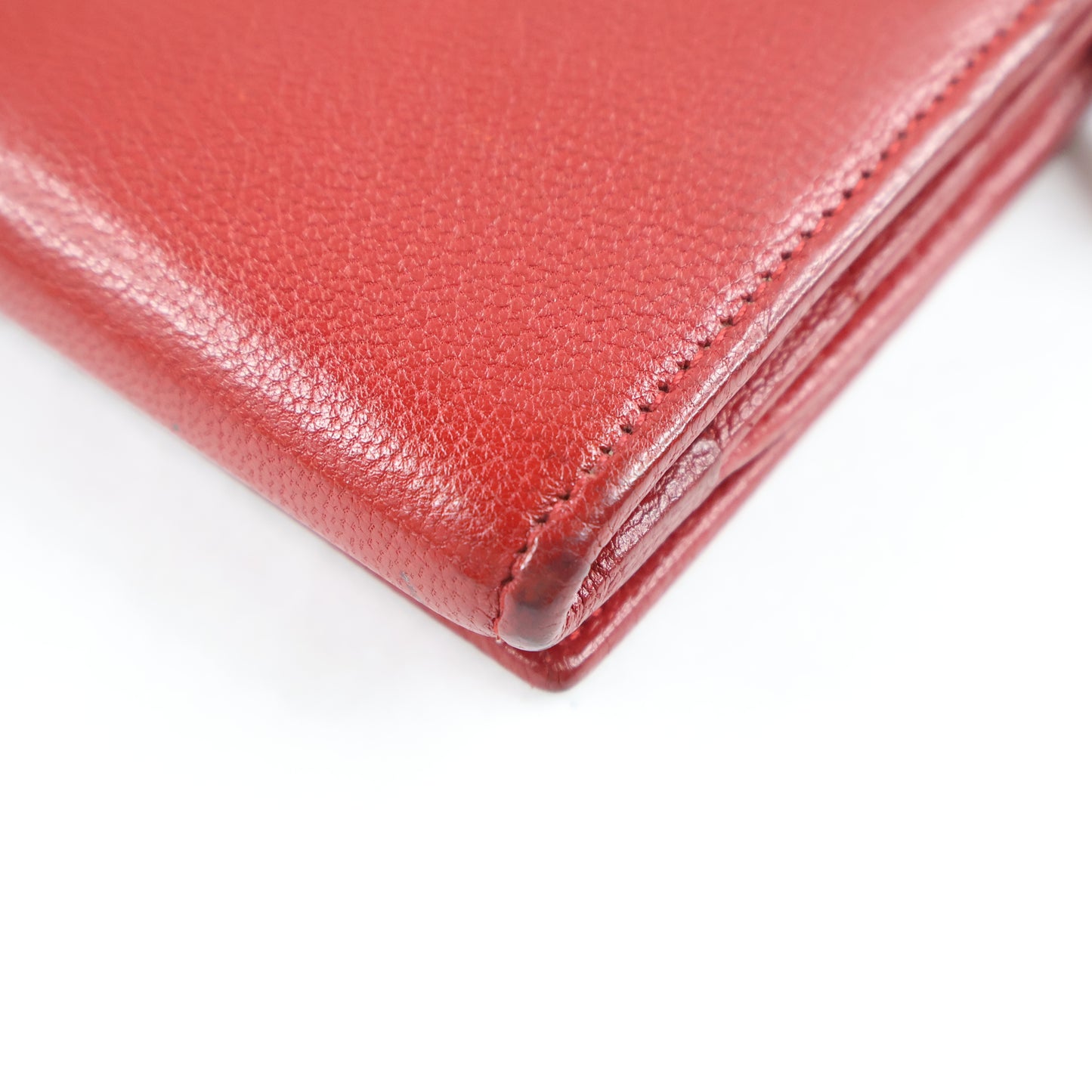 Saint Laurent Long Wallet Red