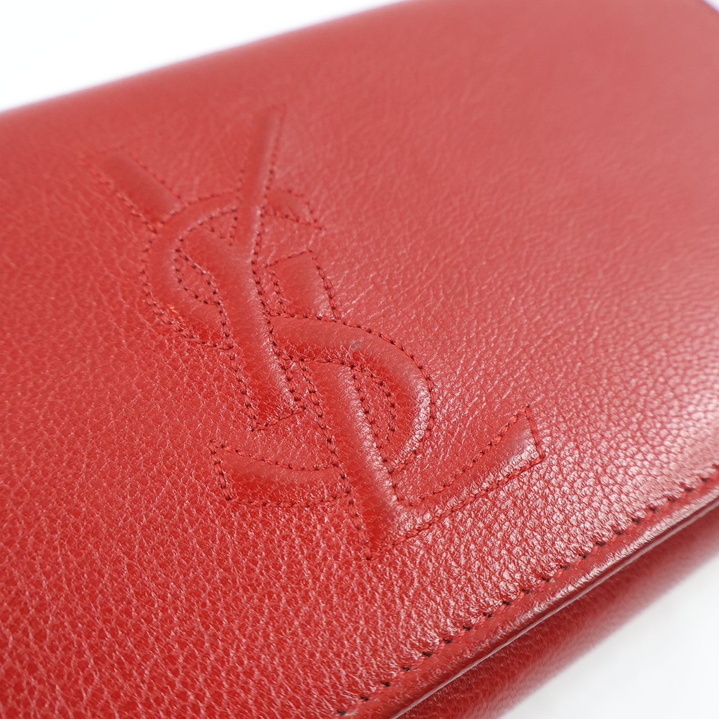 Saint Laurent Long Wallet Red