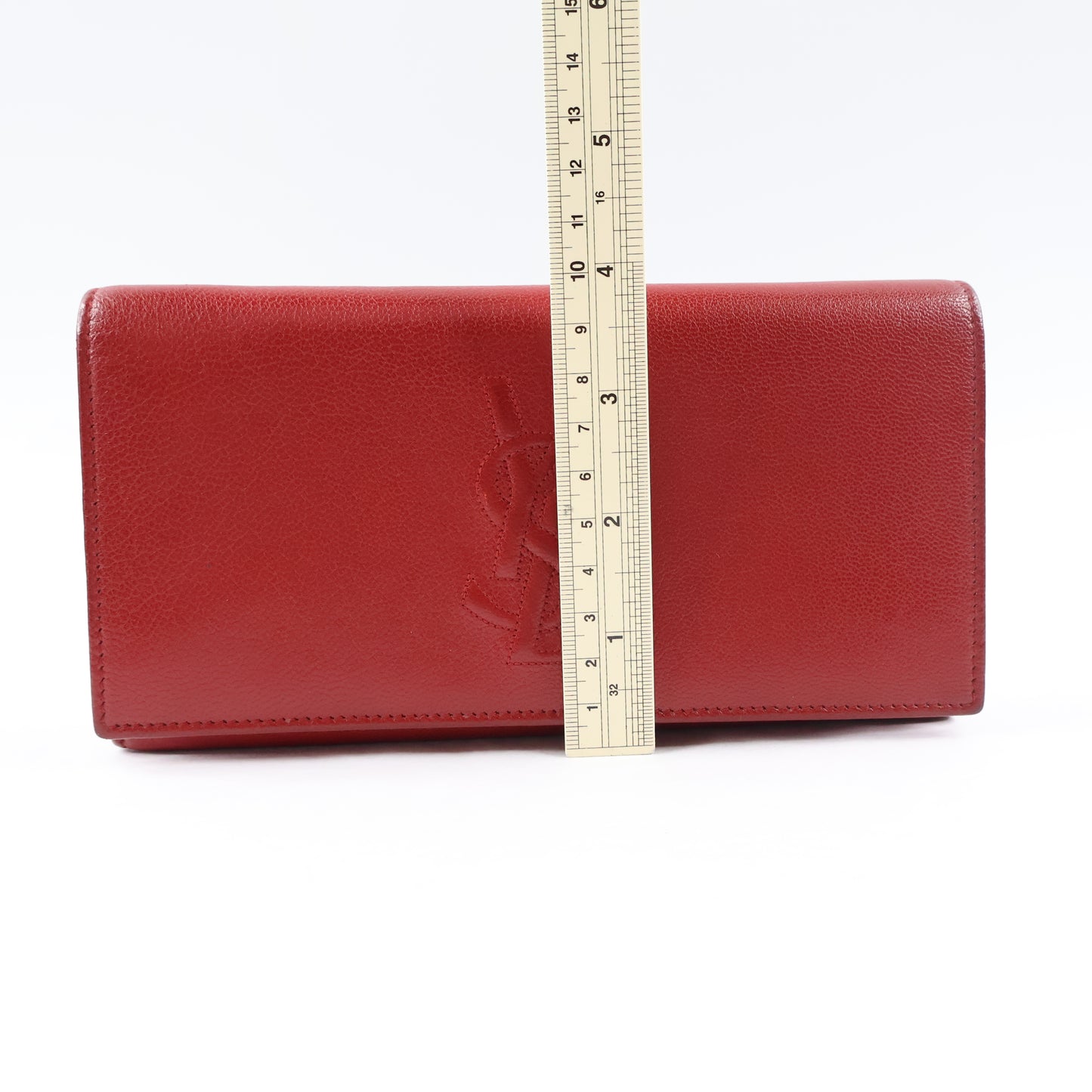 Saint Laurent Long Wallet Red