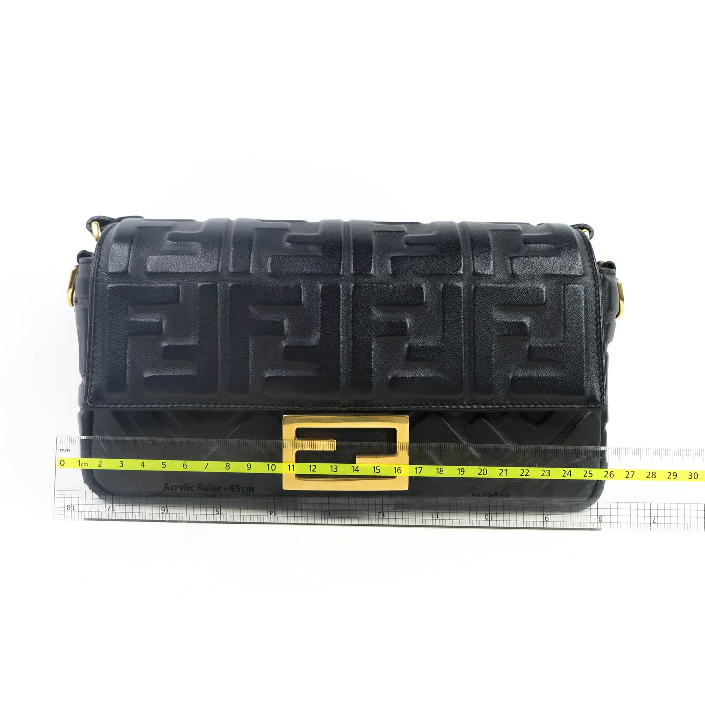 Fendi Nappa FF 1974 Baguette Black